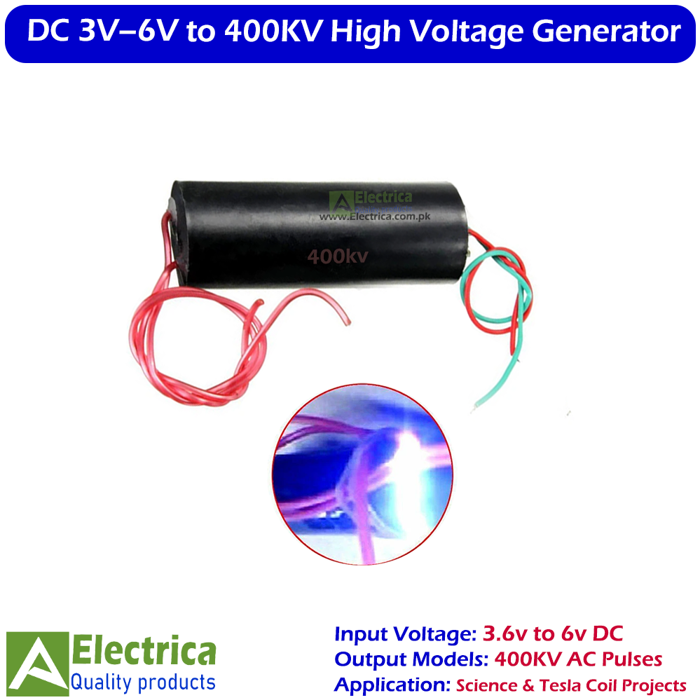 DC 3V–6V to 400KV High Voltage Arc Generator | Boost Step-Up Module ...